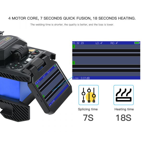 T45 Core to Core Fiber Fusion Splicer Machine Optical Fusion Splicing Machine 