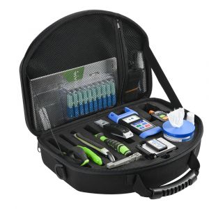 OrienTek TFH Universal Fiber Optic Tools Kits FTTH, Fiber cleaver, VFL,OPM, wire stripper& cleaning wipe