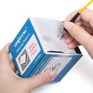 Fiber Optic Cleaning Wipes Platform for all optical fiber connectors 1000 times