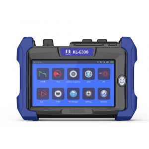 JILONG KL-6300 Live fiber Optic OTDR Tester Dynamic range 20dB-45dB, 7 inch Touch Screen with RJ45 VFL OPM WiFi Remote Control Big Battery 10500mAh