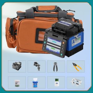 (Buyer besides the USA) OrienTek T49 Optical Fusion Splicer Auto ARC Fiber Splicing Machine Optical Welding Machine