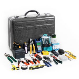 Universal Fiber Optic Tools Kits FTTH Fusion Splicing Kits Optic Power Meter + Visual Fault Locator