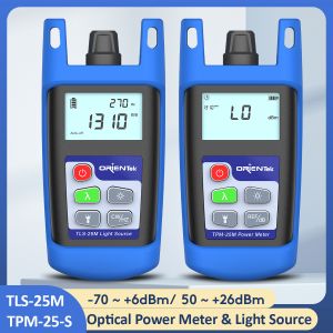 ORIENTEK Optical Power Meter T25M & Optical Light Source T15M Mini Size FTTH Loss Test Set