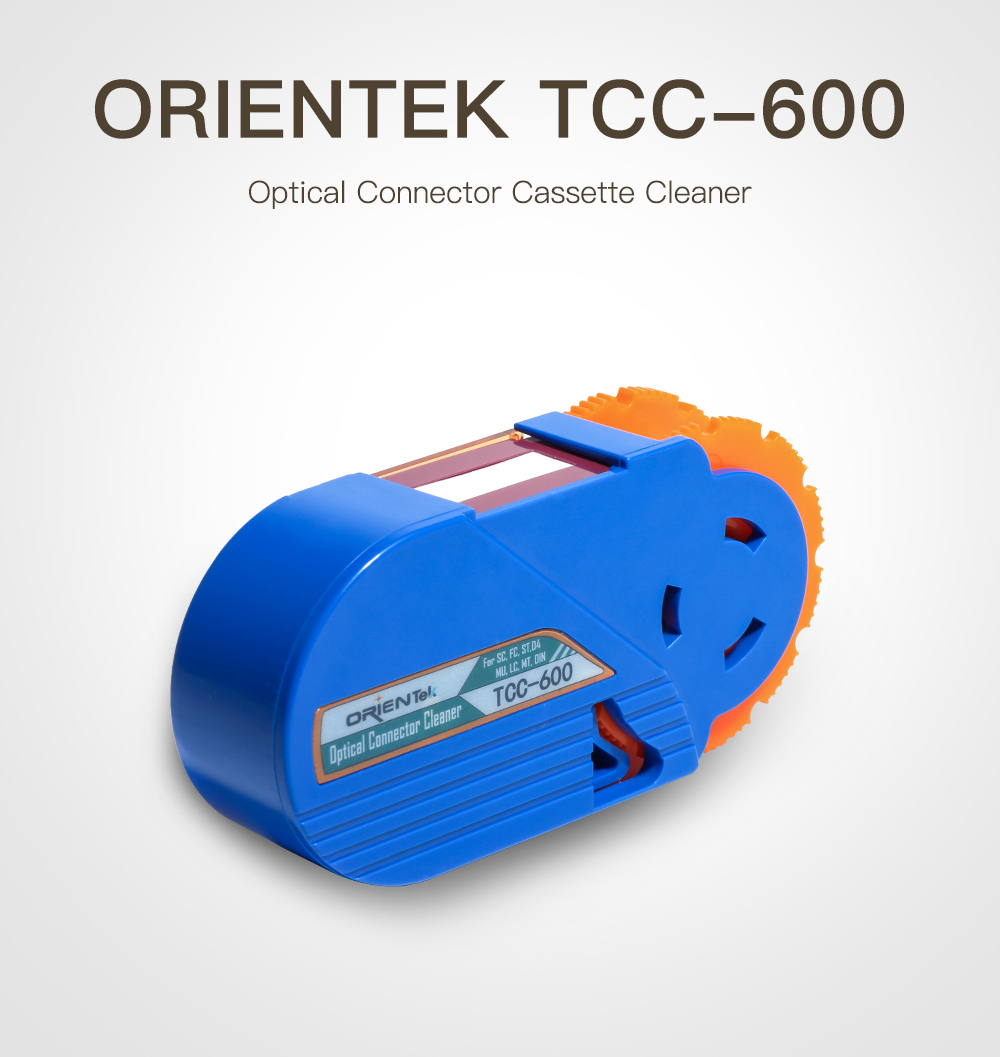 ORIENTEK TCC-600 Устройство для очистки оптоволоконных разъемов Инструмент для очистки оптических кассет