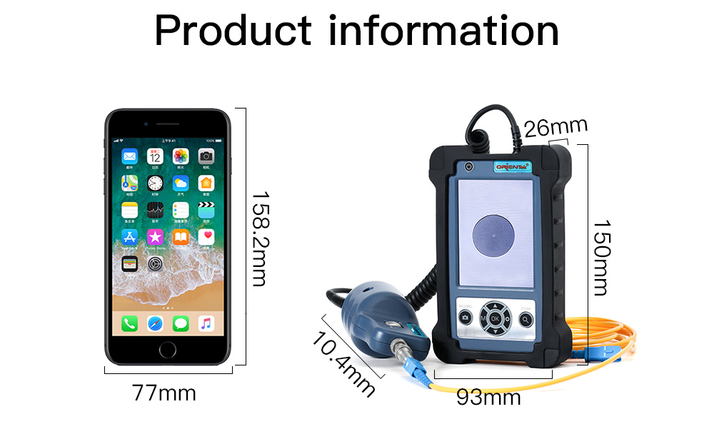 ORIENTEK TIP-600V Fiber Optic Connector Inspection